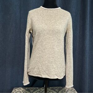 Charter Club Light Gray Long Sleeve Top